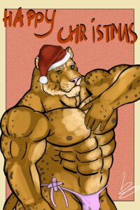 Rating: Questionable Score: 0 Tags: 2:3 abs anthro brown_spots bulge cheetah christmas clothing e621 eyebrows felid feline fur green_eyes hi_res holidays looking_at_viewer male mammal markings muscular muscular_anthro muscular_male navel nipples pecs pink_clothing pink_nose pink_thong pink_underwear pose raivenderouthelion smile solo spots spotted_body spotted_fur tail tan_body tan_eyebrows tan_fur thong underwear whiskers yellow_body yellow_fur User: bunchy7s