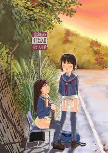 Rating: Explicit Score: 0 Tags: 2girls ^_^ bench blue_legwear blue_thighhighs brown_hair bus_stop closed_eyes female female_only figo fundoshi loafers multiple_females multiple_girls no_panties original rule34 scarf school_uniform seifuku serafuku shoes sitting thighhighs User: bunchy7s
