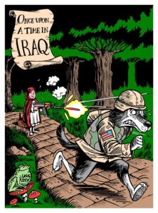 Rating: Safe Score: 0 Tags: 2007 5_fingers ak-47 ak_platform american_flag amphibian anthro assault_rifle big_bad_wolf black_nose border canid canine canis carlos_latuff e621 english_text fairy_tales female fingers flag frog front_view frown fungus group gun holding_assault_rifle holding_object holding_ranged_weapon holding_weapon human iraq iraq_war little_red_riding_hood little_red_riding_hood_(copyright) male mammal military mushroom outside political_cartoon politics ranged_weapon rifle running smile snout soldier standing tail teeth text three-quarter_view united_states_of_america warrior weapon white_border wishbone_mouth wolf User: bunchy7s