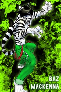 Rating: Safe Score: 0 Tags: 2:3 anthro baz_mackenna black_hair digital_media_(artwork) e621 felid fur green_background hair hi_res irish kung_fu male mammal pantherine shamrock siberian_tiger simple_background solo stripes tail tiger vallhound white_body white_fur User: bunchy7s