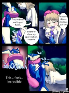 Rating: Explicit Score: 0 Tags: 3:4 amphibian animal_noises anthro blonde_hair blue_body blush breasts breath brown_eyes brown_hair cherry_the_trainer_(redimplight) clothed clothing comic croaking cross-eyed detailed_background dialogue digital_media_(artwork) duo e621 english_text erection eye_roll eyes_closed feet fellatio female female_on_anthro forest generation_6_pokemon genitals grass greninja hair handjob human human_on_anthro interspecies light_body light_skin male male/female male_on_human mammal membrane_(anatomy) nature naughty_face night nintendo nipples open_mouth oral outside panties panting penile penis plant pokemon pokemon_(species) pokemon_speak pokephilia redimplight sex smile tan_eyes tan_hair text throbbing throbbing_penis toes tongue tongue_out topless tree underwear uvula webbed_feet webbed_hands yellow_eyes zero_(redimplight) User: bunchy7s