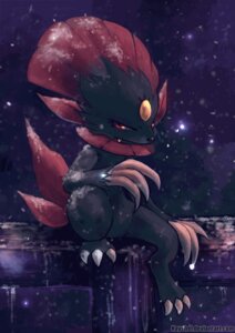 Rating: Safe Score: 0 Tags: 2013 2d_animation ambiguous_gender animated animated_gif anthro claw_fingers claw_toes digital_media_(artwork) e621 featureless_crotch generation_4_pokemon haychel looking_at_viewer mammal motion_tweening mustelid nintendo outside pokemon pokemon_(species) red_eyes short short_anthro short_playtime snow snowing solo weavile User: bunchy7s