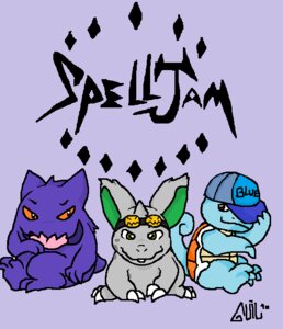 Rating: Safe Score: 0 Tags: blue_body blue_skin clothing comic cover cover_art cover_page e621 english_text eyewear generation_1_pokemon gengar goggles green_eyes group guil_bunny_(artist) hat headgear headwear kishin_the_nidoran male nidoran nidoran♂ nintendo pokemon pokemon_(species) purple_body red_eyes scalie shell simple_background sitting squirtle text tongue tongue_out turtle_shell User: bunchy7s