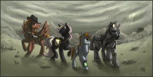Rating: Safe Score: 0 Tags: alternate_universe armor brown_body brown_feathers calamity_(fallout_equestria) clothing crossover detailed detailed_background e621 earth_pony equid equine fallout fallout_equestria fan_character feathered_wings feathers female feral group hair hasbro hat headgear headwear horn horse idess littlepip machine male mammal microsoft my_little_pony mythological_creature mythological_equine mythology pegasus pony power_armor quadruped ranged_weapon rock rocket_launcher steelhooves_(fallout_equestria) tail toony unicorn velvet_remedy wasteland weapon wings User: bunchy7s