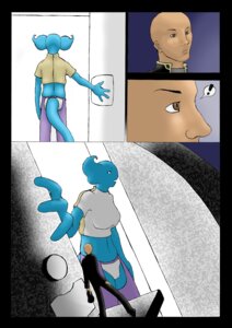 Rating: Questionable Score: 0 Tags: alien blue_body brown_eyes comic digital_media_(artwork) duo e621 earthbound_(series) exclamation_point female giygas hi_res human kalnareff macro male mammal micro nintendo oblivious size_difference smaller_human tail User: bunchy7s