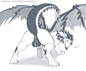 Rating: Explicit Score: 0 Tags: 2012 activision after_sex all_fours anus backsack balls beard big_penis bodily_fluids butt claws cum cum_in_ass cum_inside cum_on_balls digitigrade dragon e621 english_text explicitly_stated_consent facial_hair feral fur genital_fluids genitals goatee half-erect horn inviting knot looking_at_viewer looking_back male membrane_(anatomy) membranous_wings monochrome mythological_creature mythological_scalie mythology nude paws penis perineum precum presenting presenting_anus presenting_hindquarters raised_tail rear_view scalie smile solo spelunker_sal spread_legs spread_wings spreading spyro_the_dragon tail text the_legend_of_spyro volteer wings User: bunchy7s
