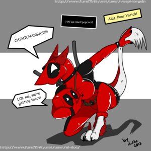 Rating: Safe Score: 0 Tags: 1:1 2012 anthro clothed clothing deadpool e621 el-loko female hi_res humor mammal marvel sergal smile solo tail User: bunchy7s Rating: Safe Score: 0 Tags: 1:1 2012 anthro clothed clothing deadpool e621 el-loko female hi_res humor mammal marvel sergal smile solo tail User: bunchy7s