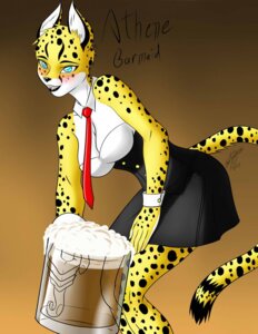 Rating: Safe Score: 0 Tags: 2013 accessory alcohol anthro athene_(hulahula11) beer bent_over beverage biped black_nose blue_eyes blush breasts business_suit businesswear cheetah claws clothing corset cuff_links dress e621 fangs felid feline female fur glass gradient_background holding_glass holding_object lingerie looking_at_viewer mammal necktie open_mouth pose ravvij shirt simple_background smile solo spots standing suit teeth tongue topwear white_body white_fur yellow_background yellow_body yellow_fur User: bunchy7s