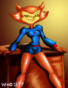 Rating: Questionable Score: 0 Tags: anthro breasts canid canine e621 esenkas female fox hair mammal nipple_outline nipples orange_hair pamela_bondani patrol_03 rare_show smile smirk solo User: bunchy7s