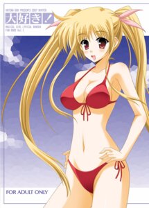 Rating: Explicit Score: 0 Tags: bikini blonde_hair blush breasts fate_testarossa female long_hair lyrical_nanoha mahou_shoujo_lyrical_nanoha mahou_shoujo_lyrical_nanoha_strikers oda_ken'ichi red_eyes rule34 side-tie_bikini swimsuit tied_hair twintails User: bunchy7s
