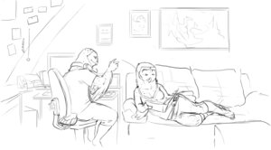 Rating: Safe Score: 0 Tags: 5_fingers anthro arm_support avian barn_owl beak bird book bottomwear breasts chair cleavage clothed clothing computer_mouse desk duo e621 electronics feathers female fingers fully_clothed furniture headphones headphones_around_neck holding_book holding_object inside keyboard lying male monitor monochrome non-mammal_breasts office_chair on_side owl pants pechschwinge shirt sketch sofa table topwear tyto tytonid User: bunchy7s