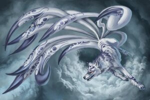 Rating: Safe Score: 0 Tags: 9_tails ambiguous_gender blue_body blue_fur blue_tail body_pattern canid canine claws cloud e621 feral fox fur head_markings long_tail mammal markings midair multi_tail multicolored_body multicolored_fur open_mouth pointed_tail red_eyes solo tail tail_pattern teeth two_tone_body two_tone_fur two_tone_tail unknown_artist white_body white_fur white_tail User: bunchy7s