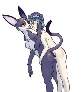 Rating: Explicit Score: 0 Tags: .hack anthro anthro_penetrated balls biped blue_hair blush bodyguard_position breasts clothing cyberconnect2 domestic_cat duo e621 elk_(.hack) erection felid feline felis female female_on_human female_penetrated from_behind_position fur genitals hair half-closed_eyes hat headgear headwear human human_on_anthro human_penetrating human_penetrating_anthro humanoid_genitalia humanoid_penis interspecies licking male male/female male_on_anthro male_penetrating male_penetrating_female mammal mia_(.hack) multicolored_body multicolored_fur narrowed_eyes nipples nude open_mouth penetration penile penile_penetration penis penis_in_vagina sex short_hair side_view simple_background standing standing_sex tail tongue tongue_out unknown_artist vaginal vaginal_penetration User: bunchy7s