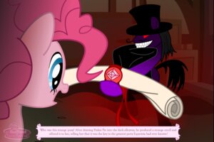 Rating: Safe Score: 0 Tags: 3:2 clothing detailed_background duo e621 earth_pony equid equine facial_hair female feral flamingo1986 friendship_is_magic fur hasbro hat headgear headwear horse male mammal mustache my_little_pony pink_body pink_fur pinkie_pie_(mlp) pony tail toony villainous User: bunchy7s