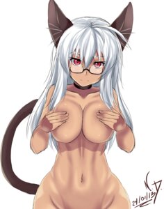 Rating: Questionable Score: 0 Tags: alexandraflordicharlotte animal_humanoid breasts cat_humanoid cat_tail e621 eyewear felid felid_humanoid feline feline_humanoid female glasses hair hand_on_breast humanoid looking_at_viewer mammal mammal_humanoid navel nude red_eyes smile solo white_hair User: bunchy7s