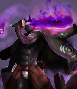 Rating: Questionable Score: 0 Tags: abs absurd_res anthro biceps bodypaint bottomwear canid canine canis cape clothed clothing collar dark e621 fight hi_res holding_melee_weapon holding_object holding_sword holding_weapon katana loincloth magic male mammal melee_weapon muscular muscular_anthro muscular_male ondoteiko pants pecs pose shirt solo sword tattoo topless topwear underwear weapon wolf User: bunchy7s