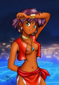 Rating: Explicit Score: 0 Tags: 1girls 2006 bare_shoulders bob_cut bracelet breasts curvaceous dark-skinned_female dark_skin enigmawing female fushigi_no_umi_no_nadia gainax green_eyes hair_ornament hairclip hoop_earrings human jewelry large_breasts loincloth looking_at_viewer nadia_la_arwall neck_ring princess purple_hair rule34 short_hair solo vest User: bunchy7s