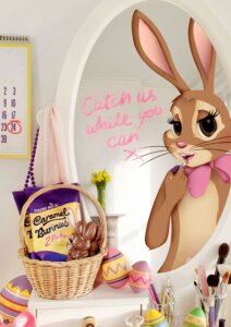 Rating: Questionable Score: 0 Tags: advertisement applying_makeup blush cadbury cadbury_bunny candy chocolate dessert e621 emma_cook female food lagomorph leporid lipstick lipstick_(object) looking_at_mirror looking_at_object makeup mammal mascot mirror nude personal_grooming powder_brush rabbit reflection solo User: bunchy7s