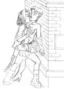 Rating: Explicit Score: 0 Tags: 2girls against_wall artie_m avengers breast_grab breast_squeeze breasts breasts_out choker closed_eyes female female/female female_only gloves goth goth_girl humanoid marvel marvel_comics miniskirt monochrome multicolored_hair multiple_females multiple_girls mutant mutant_(marvel) partially_clothed pleasure_face rogue_(evolution) rogue_(x-men) rule34 scarlet_witch scarlet_witch_(evolution) short_hair straight_hair two-tone_hair wanda_maximoff x-men x-men_evolution yuri User: bunchy7s
