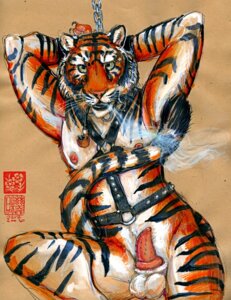 Rating: Explicit Score: 0 Tags: animal_genitalia animal_penis anthro bdsm bondage bound e621 erection felid feline_genitalia feline_penis genitals harness java leather looking_at_viewer male mammal pantherine penile_spines penis pipe smoke smoking smoking_pipe solo stripes submissive submissive_male tail tiger User: bunchy7s