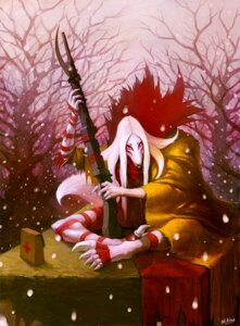 Rating: Safe Score: 0 Tags: ambiguous_gender anthro bag bayonet canid canine cloak clothing crossed_legs detailed_background e621 female forest fox gun hair holding_gun holding_object holding_ranged_weapon holding_weapon knife looking_at_viewer mammal medicine multi_tail niking outside plant ranged_weapon snow snowing solo tail tree weapon white_hair winter wood User: bunchy7s