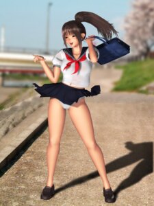 Rating: Questionable Score: 0 Tags: 3d blush brown_hair female ichigo_100_percent kitaooji_satsuki miniskirt neckerchief panties pantyshot pantyshot_(standing) pleated_skirt polygon ponytail rule34 school_uniform serafuku skirt solo standing tied_hair underwear wantan_works white_panties wind_lift User: bunchy7s