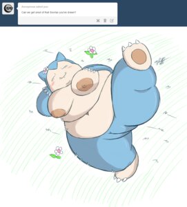 Rating: Explicit Score: 0 Tags: blush breasts e621 english_text fangs feet female generation_1_pokemon genitals nintendo nipples non-mammal_nipples overweight overweight_female pokemon pokemon_(species) snorlax solo teeth text thick_thighs timoteihiv vulva wide_hips User: bunchy7s