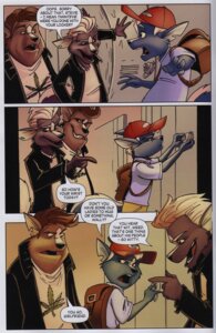 Rating: Safe Score: 0 Tags: anthro bosstones22 charco clothing comic dialogue e621 english_text fur group hat headgear headwear hi_res male mammal mephitid skunk text User: bunchy7s