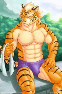 Rating: Explicit Score: 0 Tags: 2012 2:3 abs anthro biceps big_muscles biped black_body black_fur bulge claws clothed clothing cloud e621 fangs felid fur kazat looking_at_viewer male mammal markings muscular muscular_anthro muscular_male navel nipples orange_body orange_fur outside pantherine pecs pink_nipples pink_nose pose red_eyes sitting sky solo stripes swimming_trunks swimwear tail teeth tiger topless towel User: bunchy7s