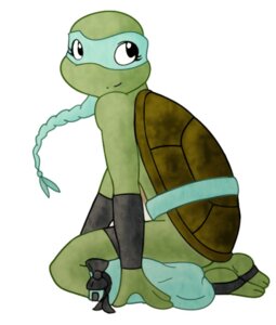 Rating: Safe Score: 0 Tags: 2_toes 3_fingers anthro biped black_eyes brown_shell e621 evilsherbear feet female fingers green_body green_scales kneeling looking_back mask plantigrade reptile scales scalie shell side_view simple_background smile solo teenage_mutant_ninja_turtles the_next_mutation toes turtle venus_de_milo_(tmnt) white_background User: bunchy7s