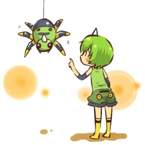 Rating: Safe Score: 0 Tags: 1:1 alternate_species ambiguous_gender bottomwear clothing cosplay duo e621 female feral generation_2_pokemon green_hair hair hitec human humanized mammal nintendo pokemon pokemon_(species) shirt short_hair shorts simple_background spinarak topwear white_background User: bunchy7s