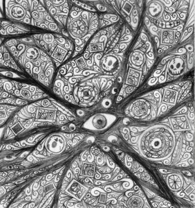 Rating: Safe Score: 0 Tags: abstract_art abstract_background art_nouveau bone detailed dirt e621 graphite_(artwork) greyscale hedgehodge leaf monochrome not_furry roots skull surrealism traditional_media_(artwork) zero_pictured User: bunchy7s