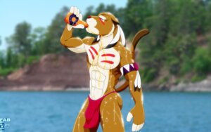 Rating: Explicit Score: 0 Tags: 16:10 2010 abs anthro biceps big_muscles biped bottomwear brown_body brown_fur bulge clothed clothing cougar detailed_bulge drinking e621 eyes_closed fabfelipe felid feline fur genital_outline glistening lake loincloth male mammal mixed_media muscular muscular_anthro muscular_male orangina outside pecs penis_outline photo_background photography_(artwork) pose product_placement sky solo standing suntory_holdings_limited topless tribal water wet widescreen User: bunchy7s
