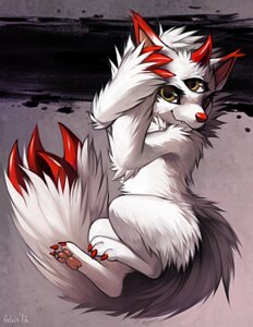 Rating: Safe Score: 0 Tags: 2012 3_eyes ambiguous_gender anthro brown_eyes digital_media_(artwork) digital_painting_(artwork) e621 falvie fur kaos_(mawnzturr) markings multi_eye painting_(artwork) poopfairy red_markings red_nose solo tail unknown_species white_body white_fur User: bunchy7s