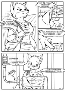 Rating: Safe Score: 0 Tags: anthro black_and_white breasts canid canine clothing comic e621 english_text female fox ketsueki_(character) mammal monochrome s-nina solo text User: bunchy7s
