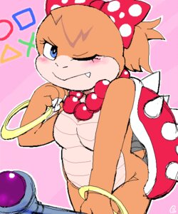 Rating: Safe Score: 0 Tags: 5:6 accessory anthro blush bow_(feature) bow_accessory bow_ribbon breasts centered_hair_bow claws digital_media_(artwork) e621 fangs female g-sun hair_accessory hair_bow hair_ribbon jewelry koopa koopaling mario_bros necklace nintendo non-mammal_breasts oekaki one_eye_closed pattern_accessory pattern_bow pose reptile ribbons scalie solo spotted_accessory spotted_bow teeth wendy_o._koopa wink User: bunchy7s