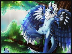 Rating: Explicit Score: 0 Tags: 2013 animal_genitalia anthro avian avian_feet balls beak beckoning biped bird black_border blue_balls blue_body blue_feathers blue_jay blue_sheath border chest_tuft claws conditional_dnp corvid detailed_background digital_media_(artwork) e621 feathered_wings feathers fluff-kevlar forest fully_sheathed fur genitals gesture green_eyes gryphon hair inviting jay_(bird) looking_at_viewer male mythological_avian mythological_creature mythology navel new_world_jay nude oscine outside passerine plant rane_(fluff-kevlar) sheath solo stripes tail tree tuft white_hair wings User: bunchy7s