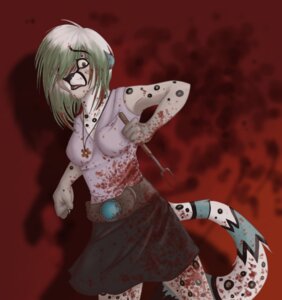 Rating: Questionable Score: 0 Tags: 2009 abstract_background anthro blood bodily_fluids clothing cutlery dress e621 felid female flower fork jewelry kitchen_utensils lawlietlk leopard leopard_spots mammal necklace pantherine plant scared simple_background snow_leopard solo spots tail tools User: bunchy7s