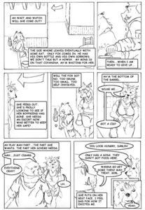Rating: Questionable Score: 0 Tags: anthro black_and_white canid canine comic dialogue domestic_pig e621 english_text female fox male mammal monochrome mulefoot slop suid suine sus_(pig) text wild_boar User: bunchy7s