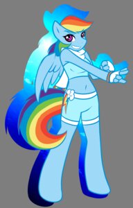 Rating: Safe Score: 0 Tags: alpha_channel blue_body blue_feathers blue_fur bottomwear clothing digital_media_(artwork) e621 equid equine feathered_wings feathers female fingerless_gloves friendship_is_magic fur gloves grin hair handwear hasbro hi_res mammal mewgle midriff multicolored_hair multicolored_tail my_little_pony mythological_creature mythological_equine mythology navel pegasus purple_eyes rainbow_dash_(mlp) rainbow_hair rainbow_tail shorts smile solo tail wings User: bunchy7s
