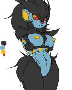 Rating: Explicit Score: 0 Tags: 2012 4:5 anthro breast_rest breasts e621 felid female generation_4_pokemon genitals luxray mammal nintendo nipples nude pokemon pokemon_(species) pokemorph red_sclera reiduran simple_background solo vulva white_background yellow_eyes User: bunchy7s