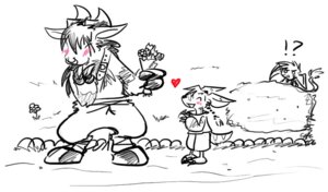 Rating: Safe Score: 0 Tags: ^_^ anthro aquatic being_watched blush bovid bovine cattle claws clothed clothing confusion demon detailed_background e621 earth_demon_(slightly_damned) exclamation_point eyes_closed female flower group heart_symbol horn interrobang jakkai lazuli_(slightly_damned) looking_at_another male male/female mammal monochrome outside plant question_mark rhea_snaketail romantic romantic_couple sketch slightly_damned smile stripes talus_(slightly_damned) the-chu toony water_demon_(slightly_damned) User: bunchy7s