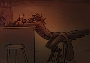 Rating: Safe Score: 0 Tags: 2012 airu alcohol anthro avian bar beak beak_piercing beverage bird corvid corvus_(genus) crow drunk duo e621 facial_piercing feet food furgonomic_piercing furgonomics furniture leaning male oscine passerine piercing solo_focus stool substance_intoxication talons toes User: bunchy7s