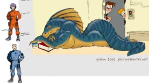 Rating: Questionable Score: 0 Tags: 2000 anthro blush breasts crewmen digital_media_(artwork) e621 english_text eyes_closed female gideon group human looking_at_another lying male male/female mammal non-mammal_breasts nude on_front peeping relaxing scalie science_fiction ship sleeping tar-shun text url vehicle watercraft User: bunchy7s