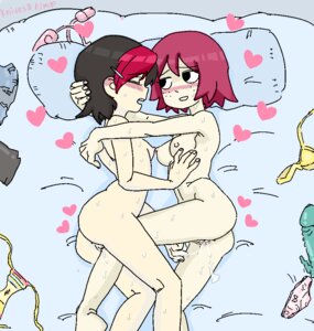Rating: Explicit Score: 0 Tags: 2girls artist_request bed blush bra bra_aside brassiere colored_hair cum dildo dyed_hair female fingering hand_on_neck kim_pine knives_chau multiple_females multiple_girls nude oekaki on_bed panties rule34 scott_pilgrim sweat vibrator yuri User: bunchy7s