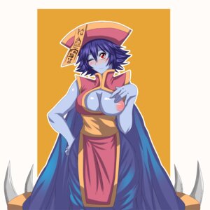 Rating: Questionable Score: 0 Tags: 1girls blue_skin blush breast_slip breasts capcom clothing darkstalkers female hand_on_hip hips hsien_ko inverted_nipples jiangshi lambdakosmos large_breasts lei-lei lei_lei medium_breasts monster_girl nipples one_breast_out puffy_nipples rule34 smile solo wink User: bunchy7s