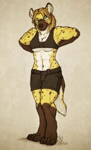Rating: Safe Score: 0 Tags: 2012 4_toes abs anthro barefoot biceps biped bottomwear bra breasts clothing dressing e621 eyewear feet female glasses green_eyes hyena looking_at_viewer mammal midriff muscular muscular_anthro muscular_female navel noviraine shorts simple_background solo sports_bra spotted_hyena standing tail thick_thighs toes under_boob underwear User: bunchy7s
