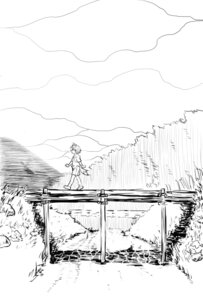 Rating: Safe Score: 0 Tags: 2011 anthro black_and_white bridge canid canine canis clothed clothing cloud e621 kawaiihuguri male mammal monochrome morenatsu nature outside plant river shrub shun_kodori solo tail walking wolf User: bunchy7s