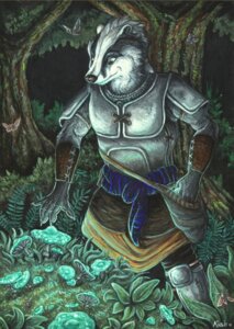 Rating: Safe Score: 0 Tags: anthro armor badger clothed clothing detailed_background e621 forest fungus kirsch male mammal mushroom mustelid musteline nature outside plant solo tree User: bunchy7s Rating: Safe Score: 0 Tags: anthro armor badger clothed clothing detailed_background e621 forest fungus kirsch male mammal mushroom mustelid musteline nature outside plant solo tree User: bunchy7s