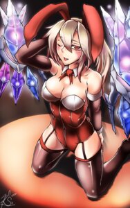 Rating: Questionable Score: 0 Tags: 5:8 accessory ahoge bedroom_eyes blonde_hair blush breasts bunny_costume clothed clothing costume crystal e621 fake_ears fake_rabbit_ears fangs female flandre_scarlet garter_straps hair hi_res humanoid ice_wings legwear lingerie medium_breasts narrowed_eyes necktie not_furry one_eye_closed ponytail red_eyes ribbons ryuuno_stadtfeld seductive shirt_collar side_ponytail skimpy solo stockings teddy_(clothing) teeth thigh_highs touhou unusual_anatomy unusual_wings vampire white_body white_skin winged_humanoid wings User: bunchy7s